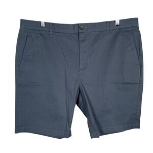 Vince Griffith Chino Shorts Slim Fit Mens 38‎ Blue Gray Flat Front Stretch Italy